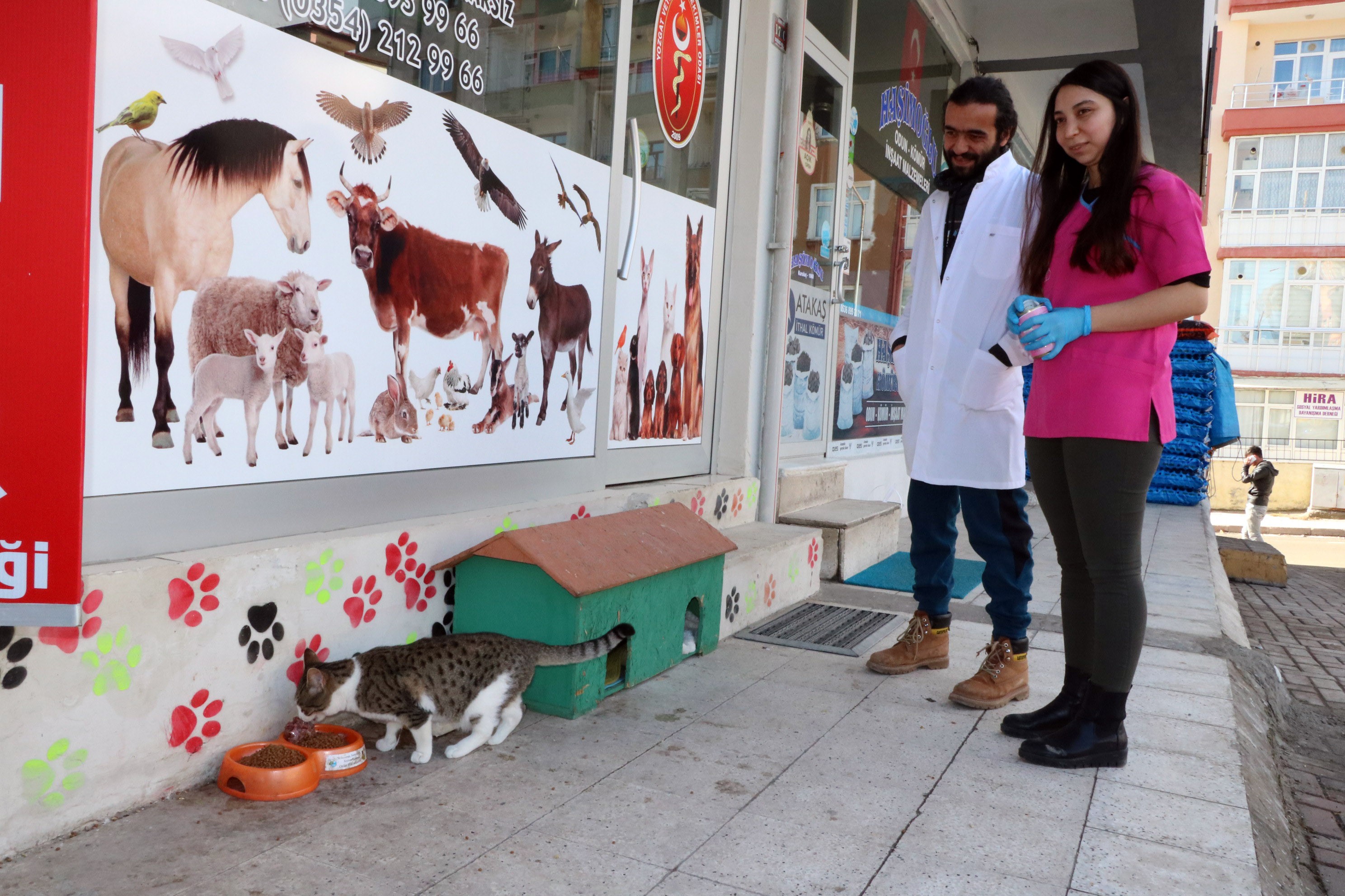 Yozgat’ta Veteriner çiftten örnek davranış