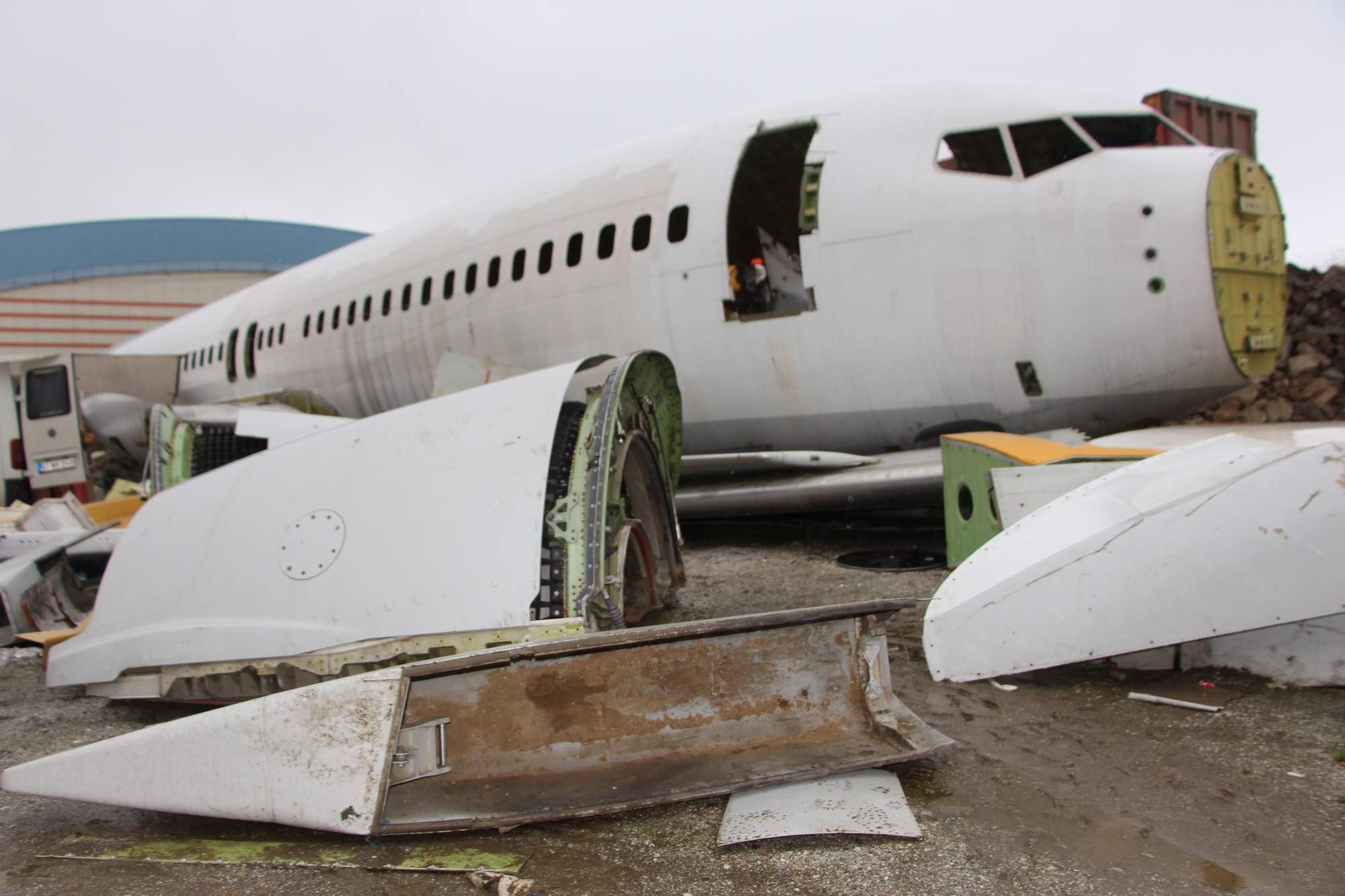 Pistten Çıkması ve Taşınması Olay Olan Uçak Şimdi Bu Halde