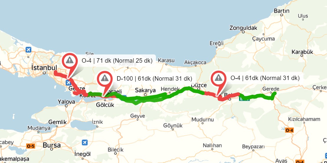 Bayram tatilinde yola çıkmak için en uygun günleri ve saatleri açıklandı