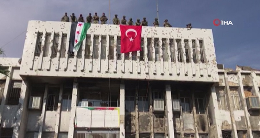 Resülayn’da Türk bayrağı dalgalanıyor