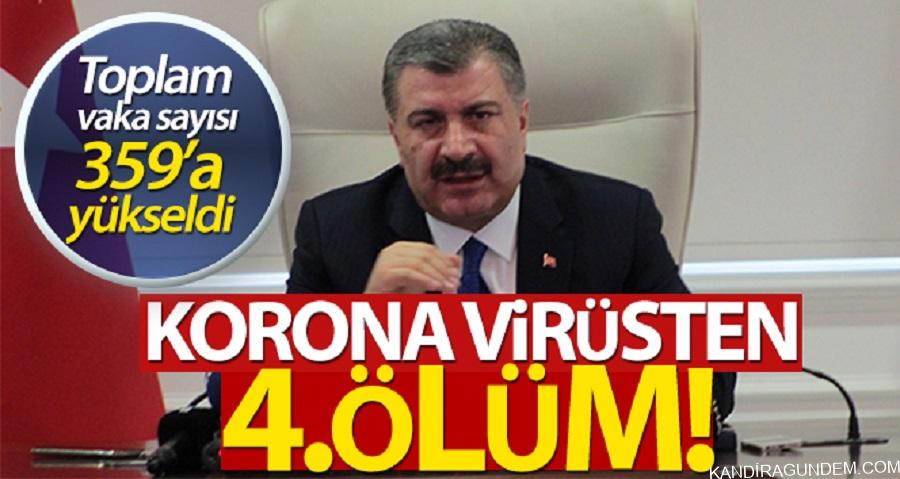 Koca, “191 olan hasta sayımız 359’a ulaştı. Toplam kaybımız maalesef 4 oldu”