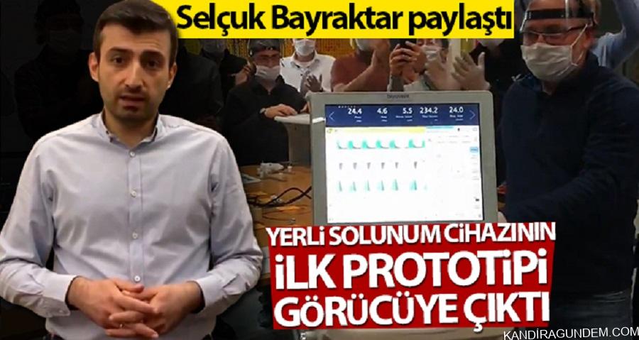 Selçuk Bayraktar, yerli solunum cihazının ilk prototipini paylaştı