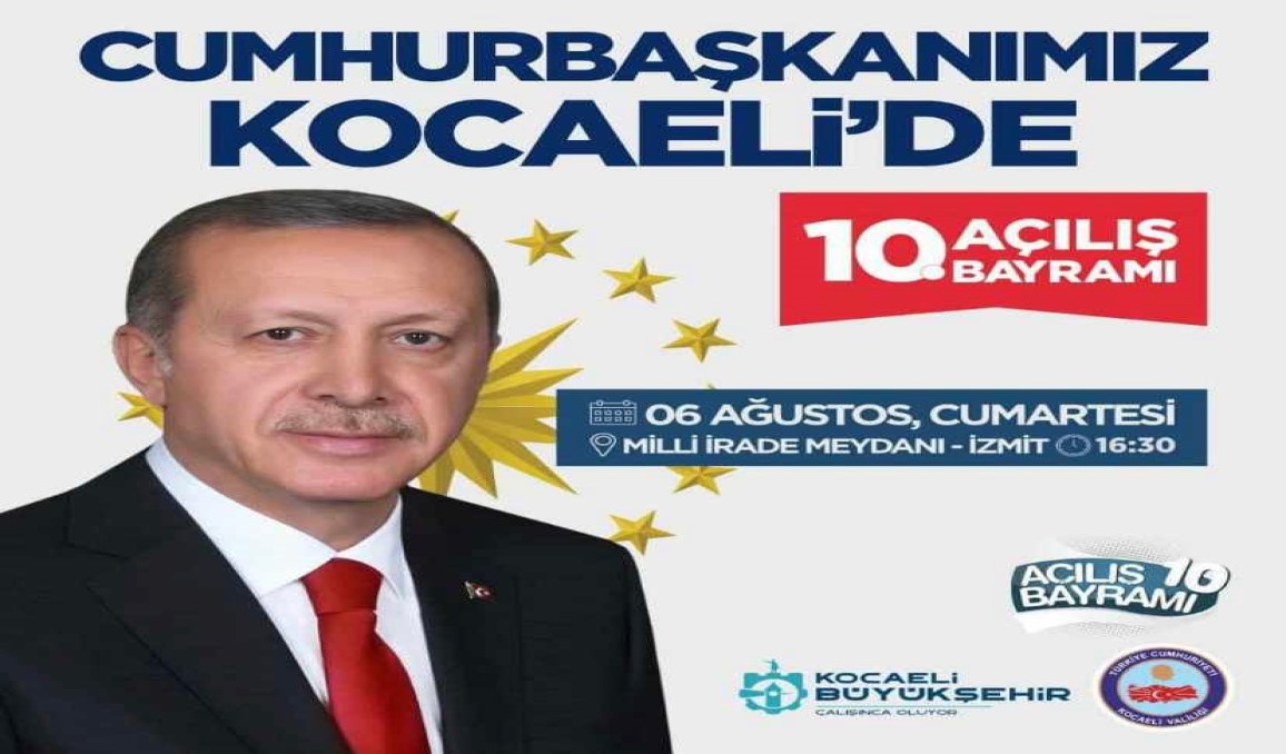 Kocaeli’de 10. Açılış Bayramı heyecanı yaşanıyor