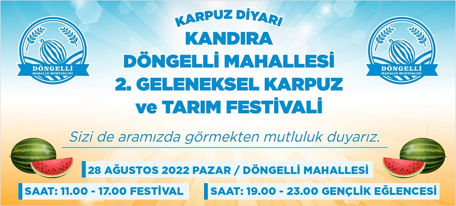 Döngelli Mahallesinden 2. Karpuz Festivaline Davet